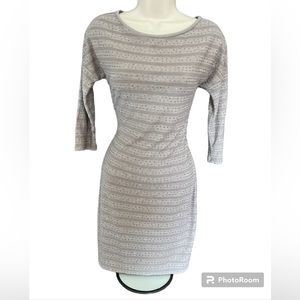 Women’s xs express beige sequence dress